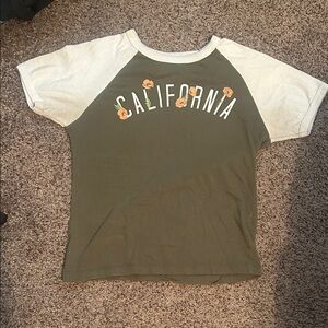 Modern Lux Green and White California Top